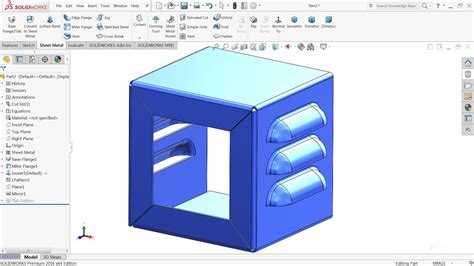 how to make louvers in sheet metal|louver in solidworks sheet metal.